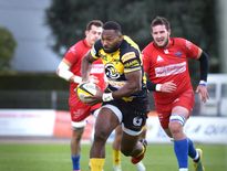 Saïmoni Nabaro (Albi) contre Dijon lors du quart de finale retour de Fédérale 1