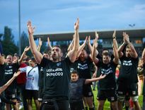 Les joueurs de Valence-Romans après la victoire contre Blagnac