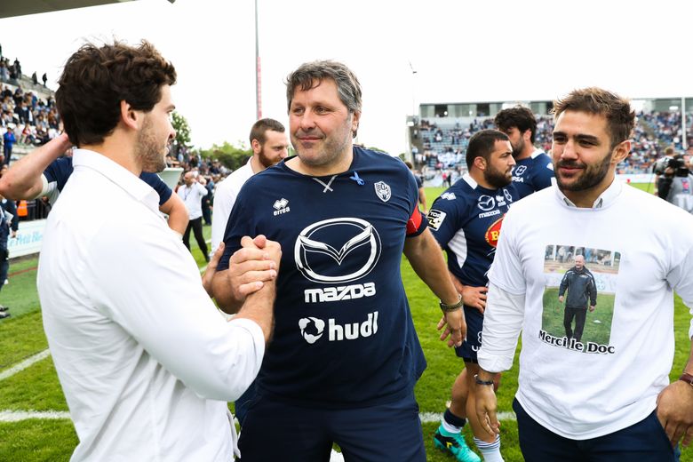 Mauricio Reggiardo lors du match d'Agen contre le Racing 92