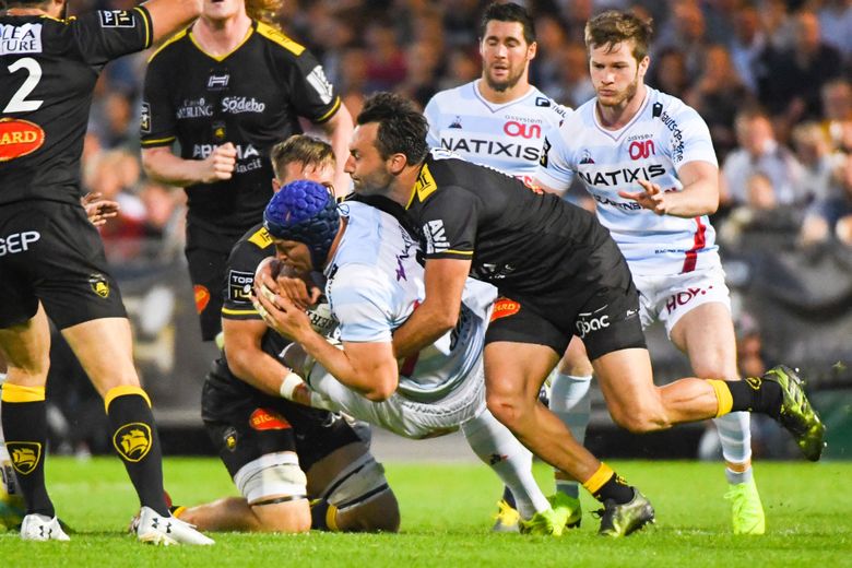 Les Rochelais lors de leur victoire face au Racing 92