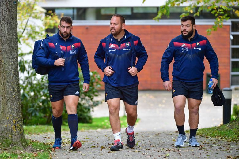 Chaume et Slimani ensemble en Equipe de France