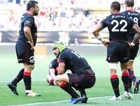 Liam Gill, seul avec sa tristesse. Le Lou échoue sur la dernière marche avant la finale, ce qui, une fois la déception digérée, n’enlèvera rien à la qualité de la saison des hommes de Pierre Mignon.