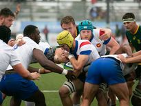 Matthias Haddad (France) contre l'Afrique du Sud lors du Mondial U20