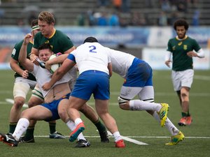 Paul Mallez (France) lors de la demi-finale du Mondial U20 contre l'Afrique du Sud