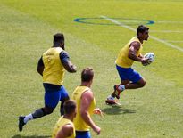 Wesley Fofana à l'entraînement avec les Bleus