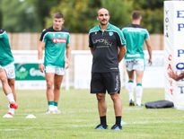 Frédéric Manca (Pau) avant le match amical contre Mont-de-Marsan