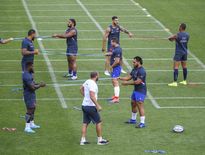 Les Bleus lors d'un entraînement à Marcoussis