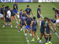 Les Bleus lors de l'entraînement à Marcoussis