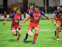 Deon Fourie, au centre, et les Grenoblois ont remis les pendules à l’heure. Voilà les Isérois désormais lancés pour de bon dans leur mission reconquête, qui doit les ramener en Top 14. Photo Icon Sport