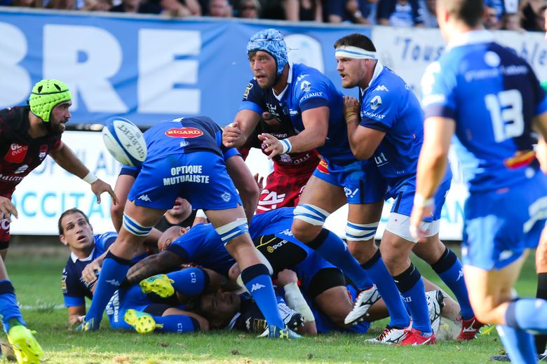 Christophe Samson (Castres) aux côtés d'Antoine Tichit
