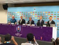 Jeudi midi, le directeur de la Coupe du monde de rugby 2019, Alan Gilpin annonce à la presse l’annulation des matchs France - Angleterre et Nouvelle-Zélande - Italie.