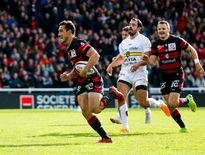 Le demi de mêlée et capitaine lyonnais Baptiste Couilloud a réalisé une prestation trois étoiles conclue par un doublé ! Photo Icon Sport