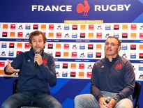 Le nouveau sélectionneur Fabien Galthié a répondu aux questions en compagnie de son manager général Raphaël Ibañez.