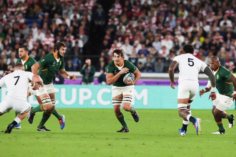 Eben Etzebeth (Afrique du Sud) contre l'Angleterre en finale de Coupe du monde.