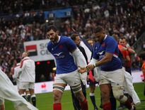 Tournoi des 6 Nations 2019 - Charles Ollivon et Mohamed Haouas (XV de France)