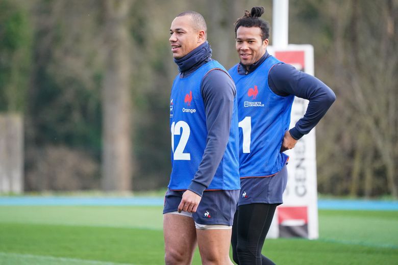 Gaël Fickou et Teddy Thomas, l'un de ses meilleurs amis dans le monde du rugby.