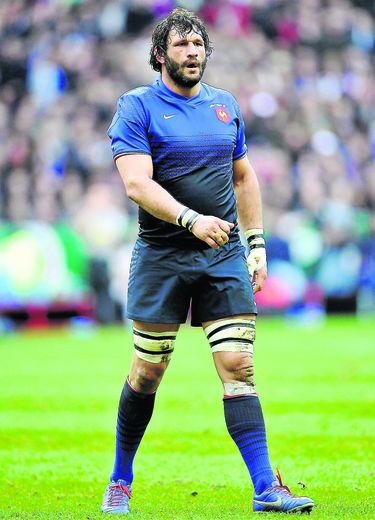 Lionel Nallet en 2012 lors du Tournoi des 6 Nations contre l'Angleterre