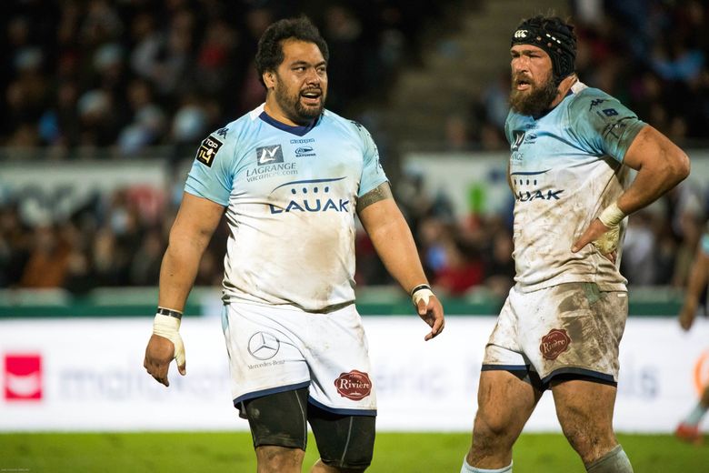 Census Johnston, ici avec Bayonne pour sa dernière saison, aura passé 18 ans dans le rugby français.