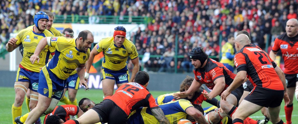 Essai de Davit Zirakashvil (Clermont) qui a été contesté par les Toulonnais