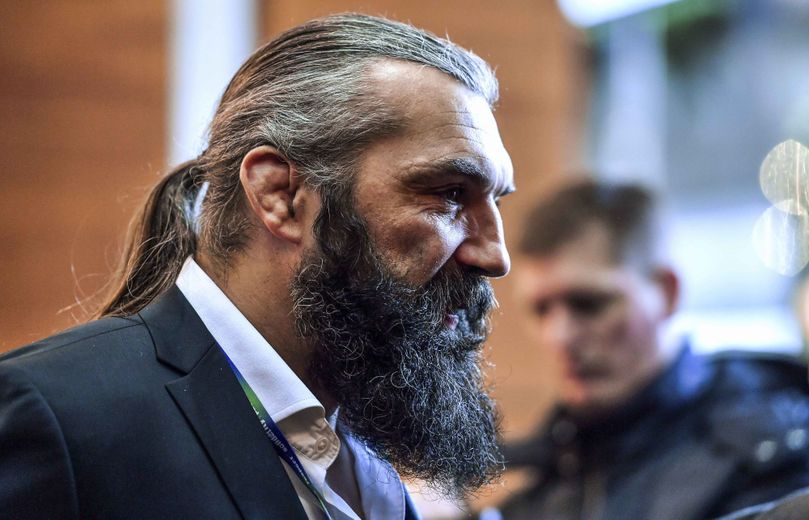 15 November 2017; France 2023 Leader and Bid Ambassador Sebastien Chabal prior to the Rugby World Cup 2023 host union announcement at the Royal Garden Hotel, London, England. Photo by Brendan Moran/Sportsfile / Icon Sport *** Local Caption ***