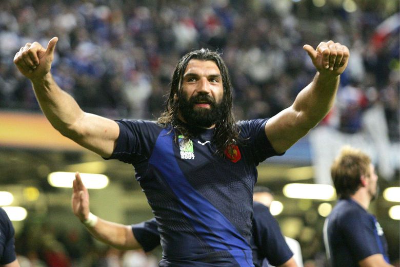 Joie de Sebatien CHABAL - 06.10.2007 - France / Nouvelle Zelande- 1/4 de Finale de Coupe du Monde - Cardiff
Photo