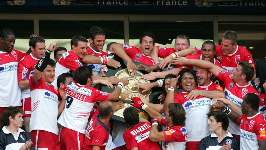 Victoire et joie de Biarritz - Toulouse / Biarritz - 10.06.2006 - Finale du Top 14 - Stade de France - Photo : Isabelle Picarel / Icon Sport