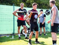 Louis Carbonel, Eben Etzebeth et les Toulonnais veulent s’appuyer sur un socle solide pour décrocher un nouveau titre la saison prochaine. Photo Icon Sport