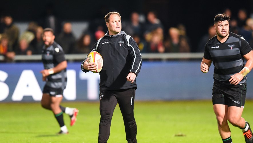 Nicolas NADAU coach  of Biarritz  during the Pro D2 match between Perpignan and Biarritz on December 4, 2019 in Perpignan, France. (Photo by Alexandre Dimou/Icon Sport) - Nicolas NADAU - Stade Aime Giral - Perpignan (France)