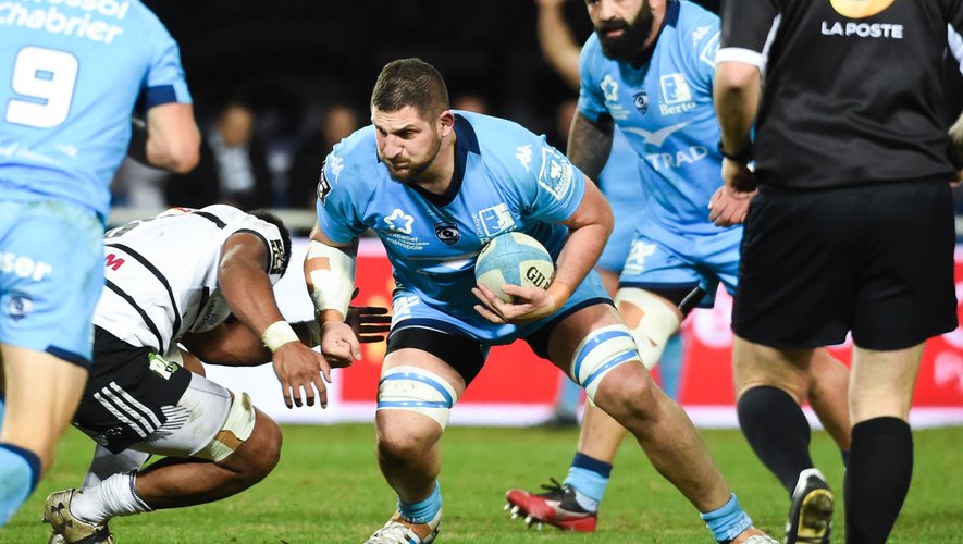 Konstantine MIKAUTADZE of Montpellier  during the Top 14 match between Montpellier and Brive on January 4, 2020 in Montpellier, France. (Photo by Alexandre Dimou/Icon Sport) - Konstantine MIKAUTADZE - Altrad Stadium - Montpellier (France)