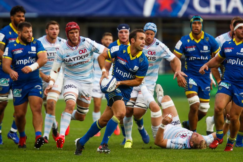 Morgan Parra avec Clermont face au Racing 92