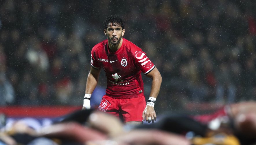 Maxime Mermoz of Toulouse during the European Champions Cup match between Toulouse and Wasps at Stade Ernest Wallon on December 15, 2018 in Toulouse, France. (Photo by Manuel Blondeau/Icon Sport)