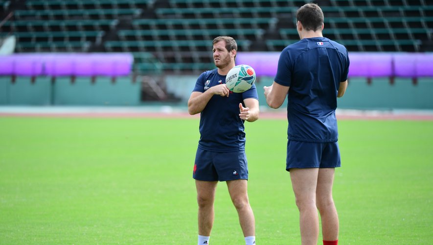 (L-R) Camille LOPEZ of France and Arthur ITURRIA of France  during France training session at Suizenji Athletic Field on October 8, 2019 in Kumamoto, Japan. (Photo by Dave Winter/Icon Sport) - Camille LOPEZ - Arthur ITURRIA - Kumamoto (Japon)