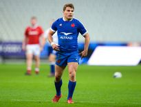 Antoine Dupont avec le XV de France face au pays de Galles