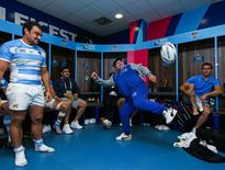 Diego Maradona - 04.10.2015 - Argentine / Tonga - Coupe du Monde 2015 -Leicester Photo