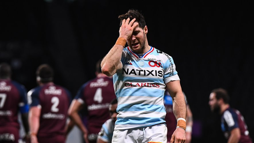 Maxime MACHENAUD of Racing 92 looks dejected during the French Top 14 rugby match between Racing 92 and Bordeaux on January 23, 2021 in Nanterre, France. (Photo by Baptiste Fernandez/Icon Sport) - Paris La Defense Arena - Paris (France)