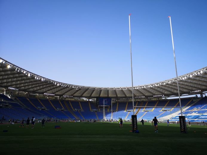 Rome jour de match, ambiance Covid
