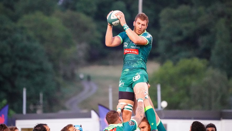 Antoine ERBANI of section Paloise during the friendly match between Pau and Bayonne on August 14, 2020 in Lourdes, France. (Photo by Pierre Costabadie/Icon Sport) - Antoine ERBANI - Stade Jean Dauger - Bayonne (France)