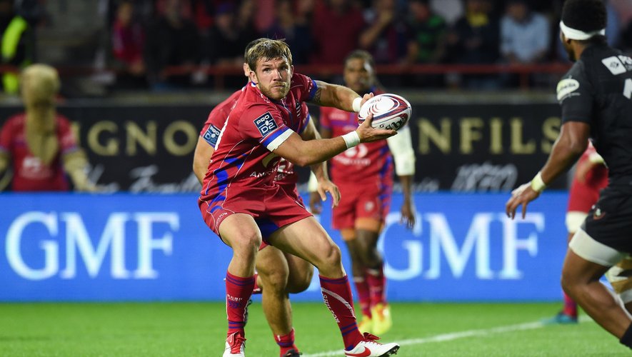 Jean-Baptiste BARRERE of Beziers  during the Pro D2 match between Beziers and Rouen on October 11, 2019 in Beziers, France. (Photo by Alexandre Dimou/Icon Sport) - Jean-Baptiste BARRERE - Stade de la Mediterranee - Béziers (France)