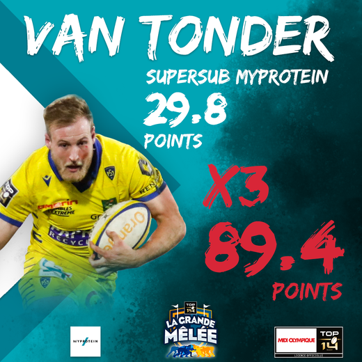 Van Tonder Supersub MyProtein de la 17e journée