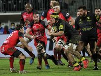 Le deuxième ligne Clément Doumenc, qui a prolongé jusqu’en 2023, disputera sa 75e feuille de match face à Aurillac sous les couleurs de Carcasonne. Photo Stéphanie Biscaye