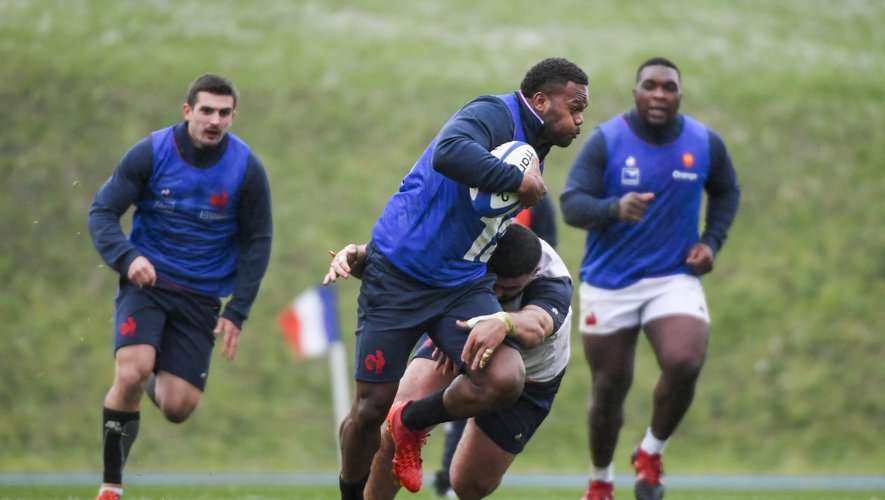 Virimi VAKATAWA during the French Rugby Team training session at Centre national de rugby on March 4, 2020 in Marcoussis, France. (Photo by Aude Alcover/Icon Sport) - Virimi VAKATAWA - Marcoussis (France)