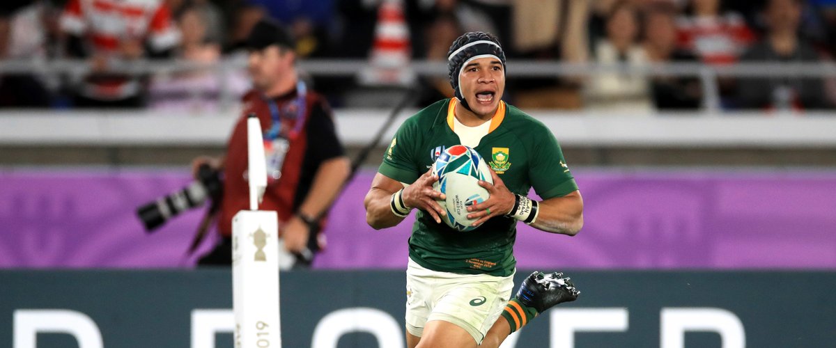 Cheslin Kolbe, ailier du Stade toulousain et de l'Afrique du Sud, précédent Oscar Monde