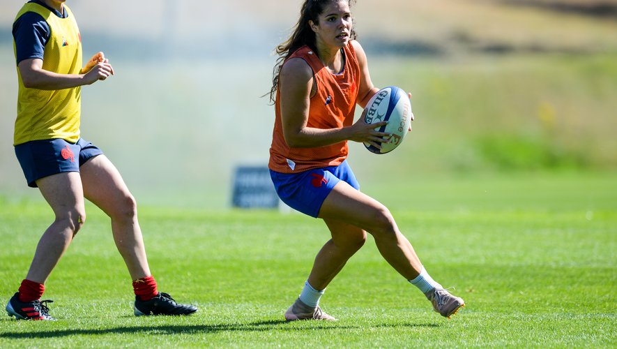 Cyrielle BANET of France during the training session of Women's French Rugby Team on August 6, 2020 in Marcoussis, France. (Photo by Sandra Ruhaut/Icon Sport) - Cyrielle BANET -  (France)