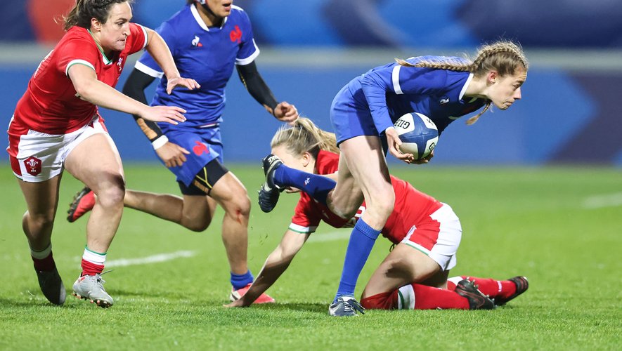 Emilie Boulard of France during the Women's Six Nations match between France and Wales at Stade de la Rabine on April 3, 2021 in Vannes, France. (Photo by Vincent Michel/Icon Sport) - Emilie BOULARD - Stade de la Rabine - Vannes (France)