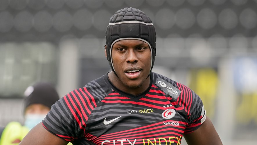 Maro Itoje #4 of Saracens in action in London, UK on 11/04/2021. (Photo by Richard Washbrooke/News Images/Sipa USA) 
By Icon Sport - Maro ITOJE - Londres (Angleterre)
