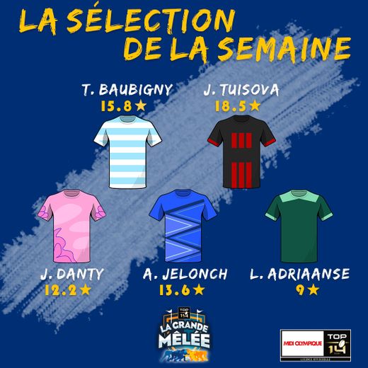 Notre sélection de la semaine pour la 26ème journée