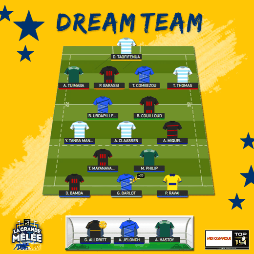 Top 14 - La Dream Team de la 26e journée