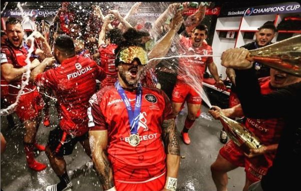 Pita Ahki le soir de la victoire du Stade toulousain en Coupe d'Europe