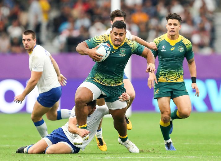 Taniela Tupou en action lors de la dernière Coupe du monde.