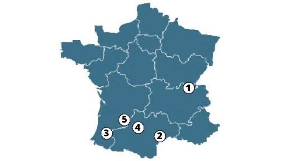 Carte niveau juniors